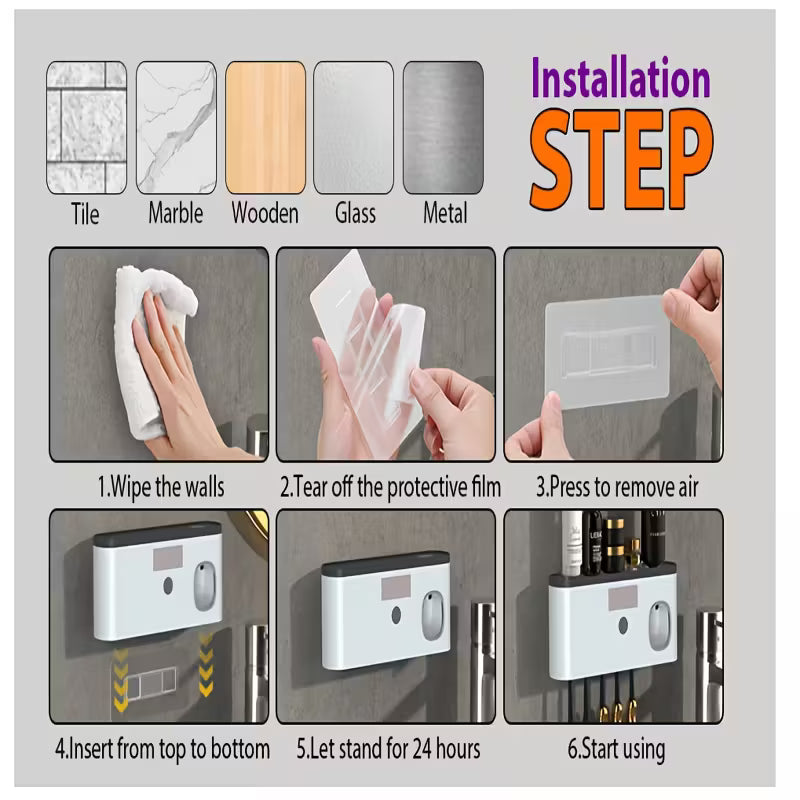 CleanSmile™ – Desinfectador UV con dispensador automático de pasta