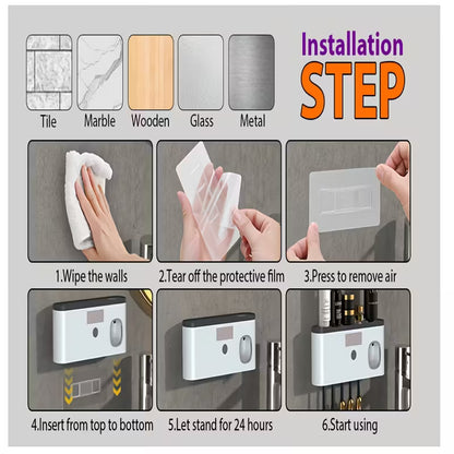 CleanSmile™ – Desinfectador UV con dispensador automático de pasta